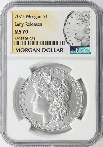 2023 $1 Morgan Dollar NGC MS70 Early Releases