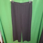 5068) NWOT J Jill medium black knit relaxed leg full length pants Wearever
