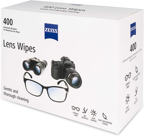 ZEISS Salviette per pulizia lenti pre-inumidite, 400 pezzi - Foto 2 di 8