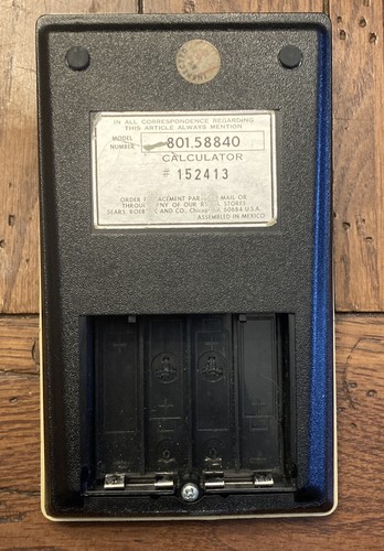 Vintage Sears Universal Converter Calculator w/ Case 801.58840 - Tested Working - Picture 4 of 9