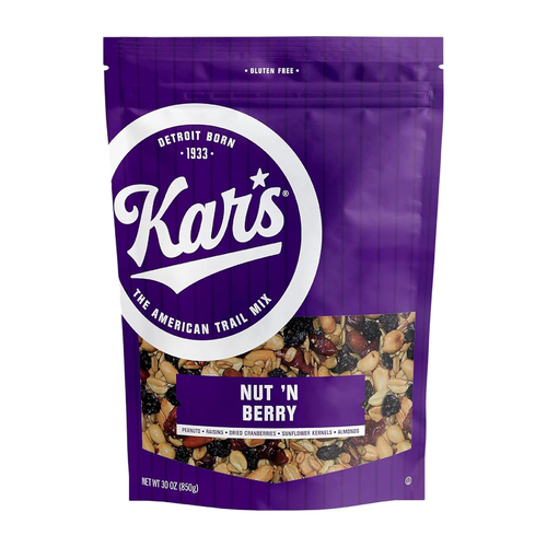 Kar’S Nuts Nut ‘N Berry Trail Mix, 30 Oz - Resealable Pouch (Pack of 1) - No Sal