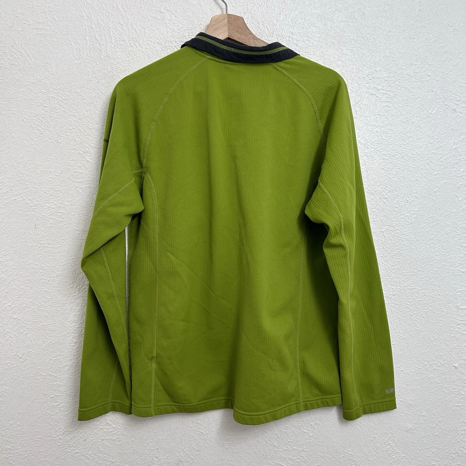 Pullover verde Koppen 1/4 cremallera grande para mujer Foto 2 de 4