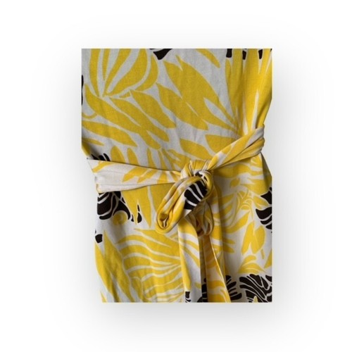 VINTAGE Diane von FURSTENBERG Silk Wrap Dress Short Yellow Size 2 - Picture 2 of 7