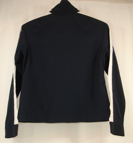 Nike Women's S Full Zip Jacket Track Top Running Dark Blue White Stripe - Picture 4 of 8