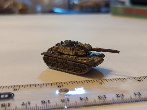 Micro Machine Plastic M-60 Patton Tank in 2 tone Brown Camo - rare color! (1998) - Picture 8 of 11