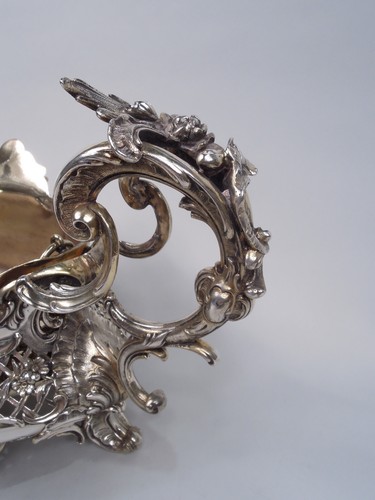 Bruckmann Bowl Antique Rococo Centerpiece German 800 Silver C 1900 - Picture 4 of 9
