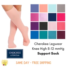 Cherokee Legwear Knee High 8-12 mmHg Support Socks | YTSSOCK1