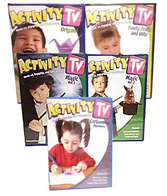 ActivityTV Family Crafts & Gifts 5 DVD - Fun Learning Activity For Kids - Used