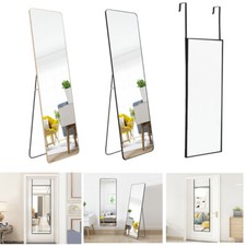 Large Glass Over Door Mirror Long Full Length Wall Door Hanging Bathroom Mirror