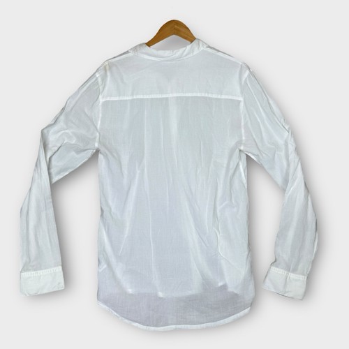 James Perse Standard Sz 3 Large Classic White Button Up Shirt Cotton Made in USA - Picture 2 of 12