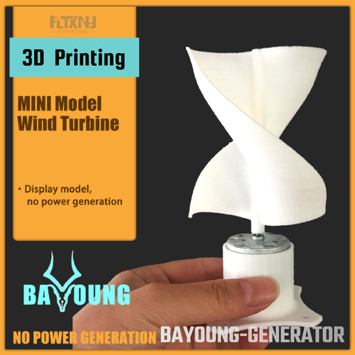 Para 20W Windrad Impresión 3D de Modelos de Turbinas Eólicas con Iluminación Herramientas de Enseñanza - Imagen 3 de 11