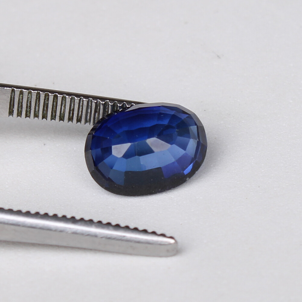 Saphir Bleu Naturel Chauffé 2.73 Carats - Taille Ovale, Pierre Précieuse Pour Bijoux