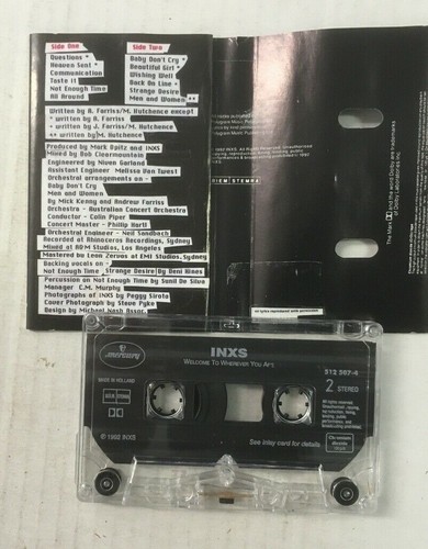 INXS "Welcome To Wherever You Are" Tape Cassette - Never Been Played - Picture 4 of 4