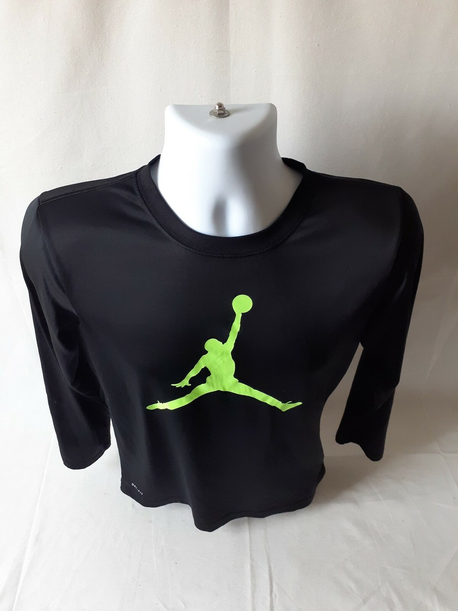 Black Jordan Dri Fit Long Sleeve Nike Air Jordan Dri-Fit Boys
