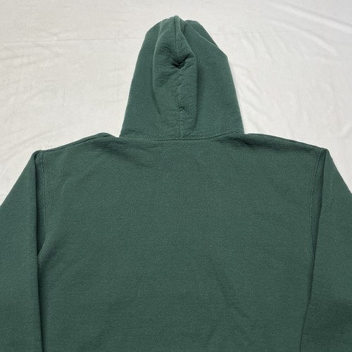 Vintage Deer Hunting Hoodie Men’s Large Green Pullover Wildlife Art Outdoors Dad - Picture 5 of 10