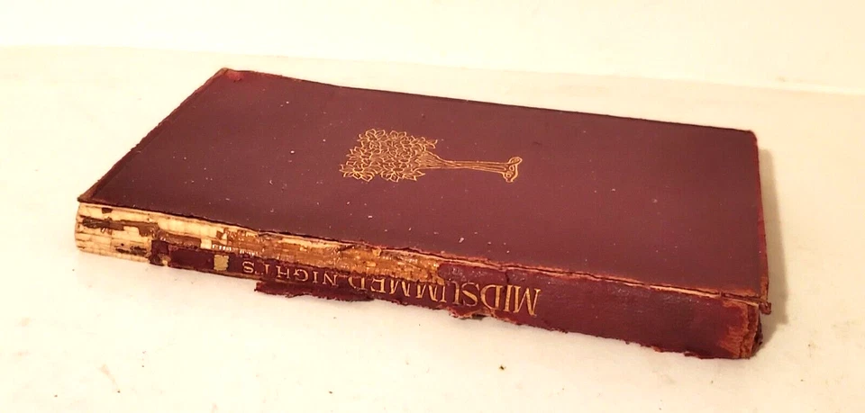 A MIDSUMMER NIGHT'S DREAM, William Shakespeare, Leather, Book, Drama, 1905 Foto 2 de 4