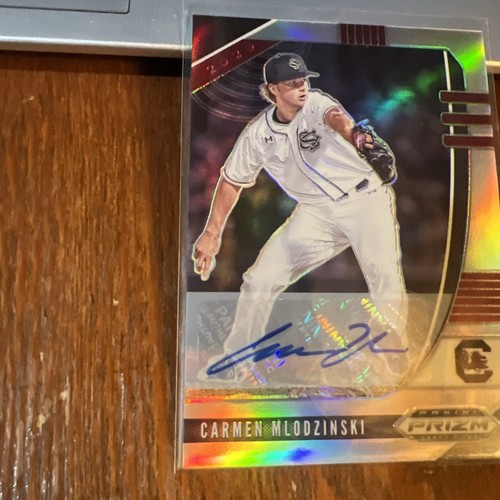Carmen Mlodzinski 2020 Panini Prizm Draft Picks Silver Prizm Auto #PDP31 NM-MT - Picture 3 of 6