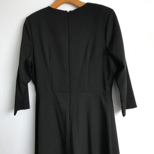 Mono Kay Unger Walk Through 10 para mujer negro con falda adornado manga larga - Imagen 8 de 13