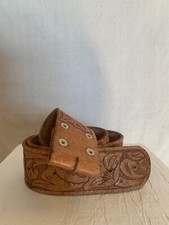Hand Tooled Leather Belt