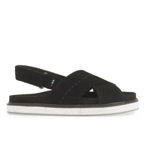 NEW TOMS Women Marisa Crisscross Strap Slide Sling Back Stitch Comfort Platform - Picture 2 of 9