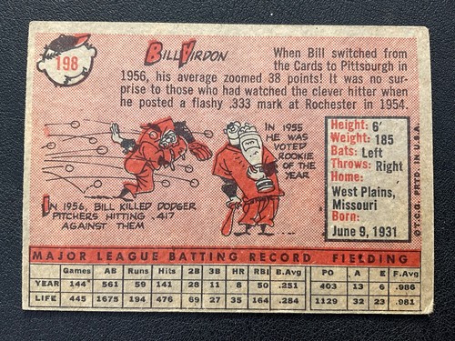 1958 TOPPS BASEBALL CARDS 140-259 PICK CARDS YOU WANT - Picture 193 of 403