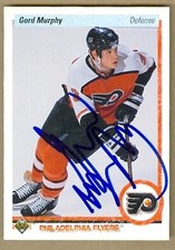 Gord Murphy autographed Hockey Card (Philadelphia Flyers) 1990 Upper Deck #86