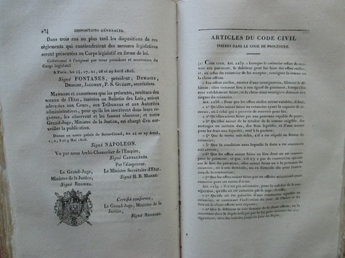 CODE DE PROCEDURE CIVILE + FORMULAIRE DU CODE, 1806/1807. - Foto 6 di 12