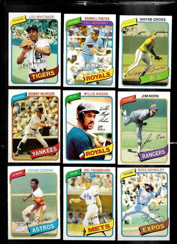 1980 OPC 80 O PEE CHEE TOPPS MLB BASEBALL CARD 126-250 SEE LIST - Picture 140 of 257