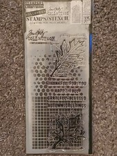 Tim Holtz Halloween Happy Fall Stamps THMM151