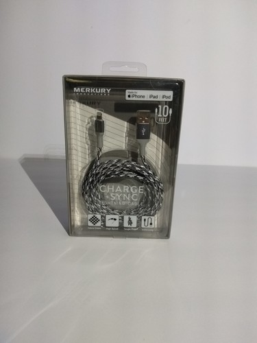 Charging cable USB C Merkury Charge Sync Lighting Cable 10ft - Picture 21 of 23