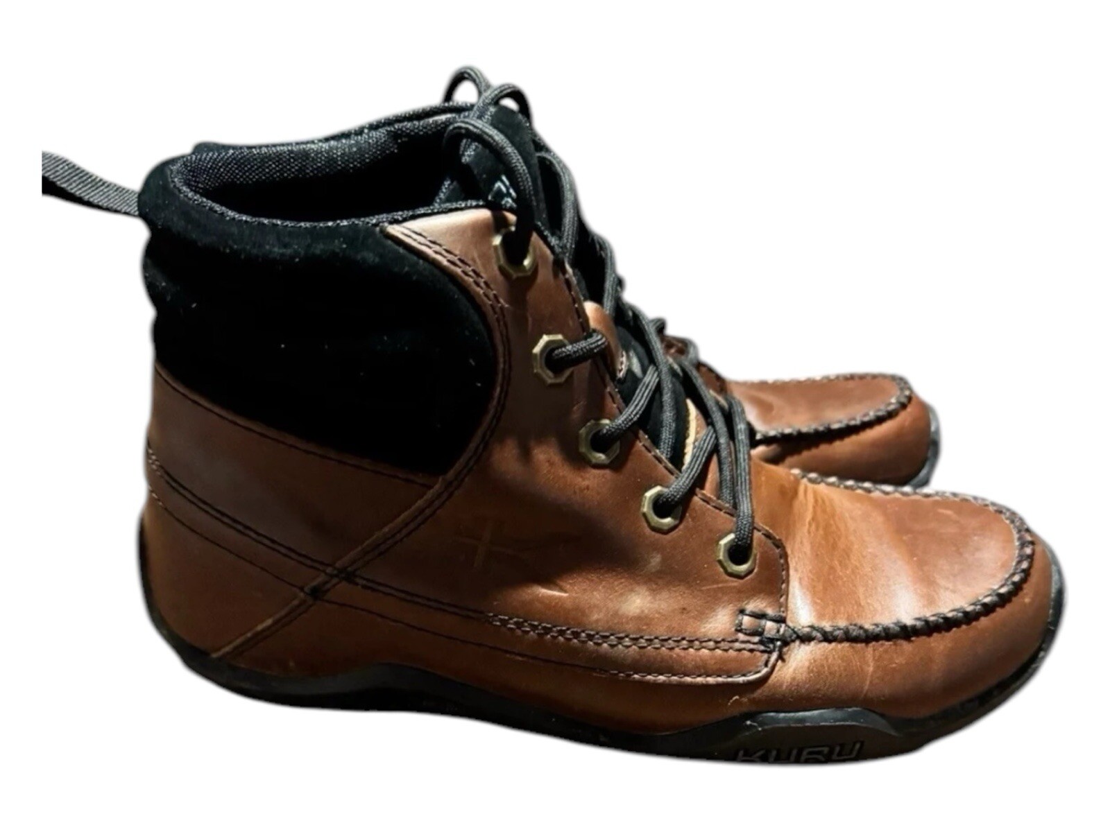 KURU Quest Men's Size 8 Brown Leather Ankle Lace Up Camp Hiking Boots Mountain image 3