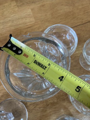 Vintage Ice Cream Sundae Dish (set Of 6) Plus 3 Others Total of 9 . Clear Glass - Picture 6 of 12