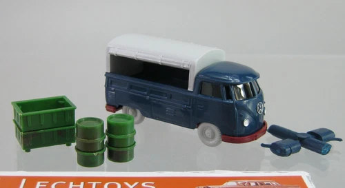 Wiking 1:87 H0, VW T1 ozeanblau + Ölkannen + Ladegut, Lechtoys Sondermodell top