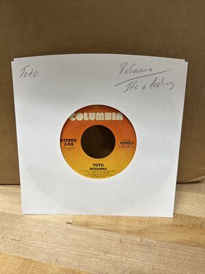 TOTO Rosanna/It's A Feeling 45rpm 7