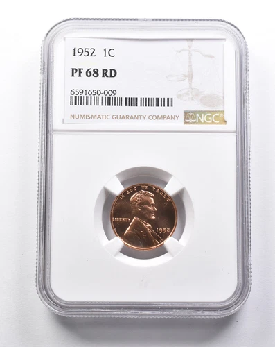 PF68 RD 1952 Lincoln Wheat Cent NGC *8020