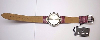 LADIES DIAMOND ACCUTRON STAINLESS STEEL CHRONOGRAPH SWISS  display picture 3