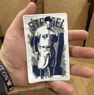 Casey Stengel 37 RARE New York Yankees Iron / Sew On Embroidered Patch Jersey