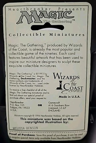 Figura Heartbreaker Presents Magic The Gathering #9109 Holy Armor Knight NUEVA EN CAJA - Imagen 2 de 3