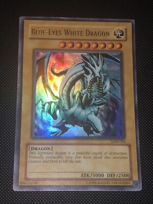 遊戯王 - 英語版 BLUE-EYES WHITE DRAGON 1ED ウルトラレア LOB-001 英語版 LCKC-EN001 Blue-Eyes White Dragon 青眼の白龍