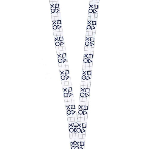 PlayStation Lanyard Featuring Button Symbols With Charm - Picture 4 of 4