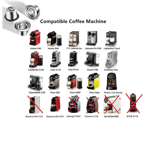 Cápsula de filtros recargables para cápsula de café reutilizable Nespresso de acero inoxidable - Imagen 6 de 16