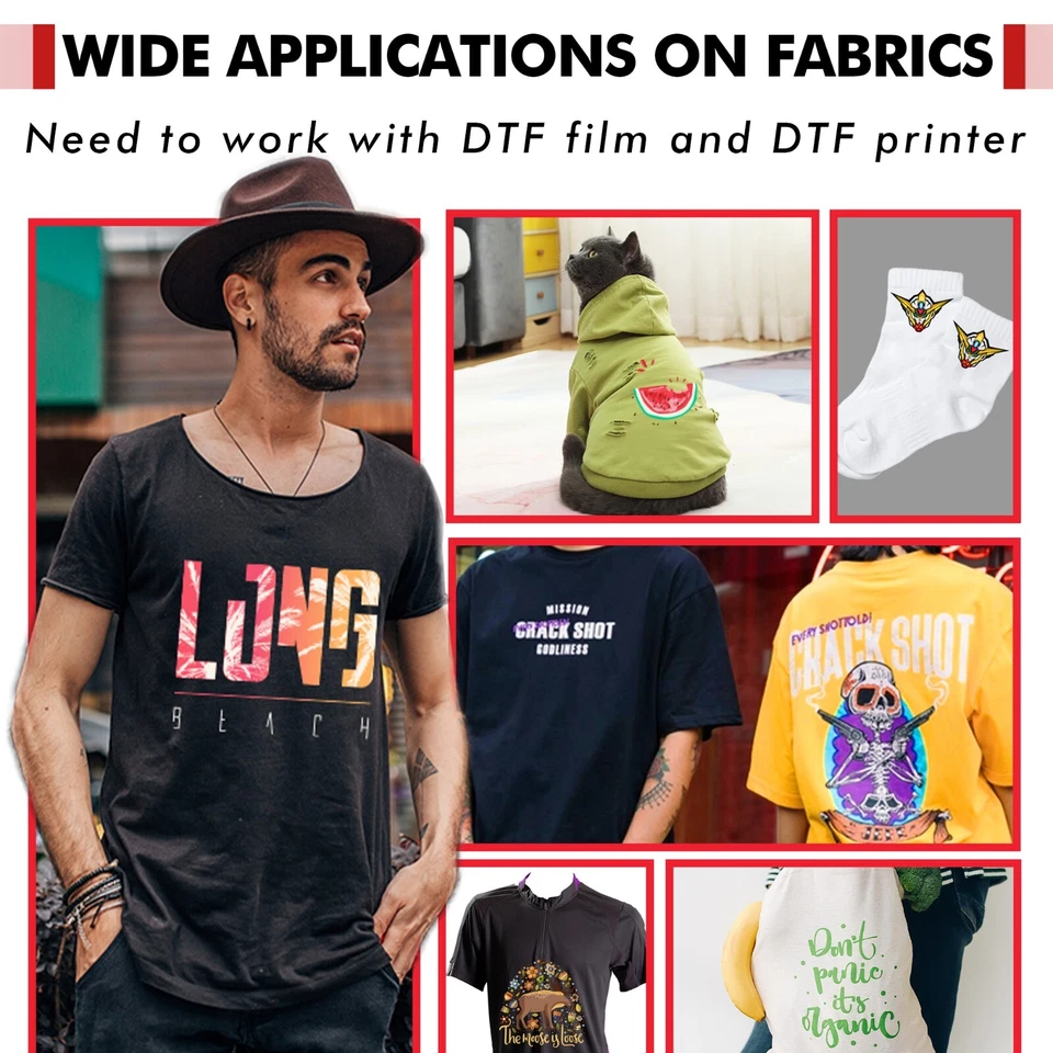 Bundle Kit A-SUB DTF Powder White 2.2lb + 120 Pk DTF Film Sublimation Paper A3 - Image 3 of 4