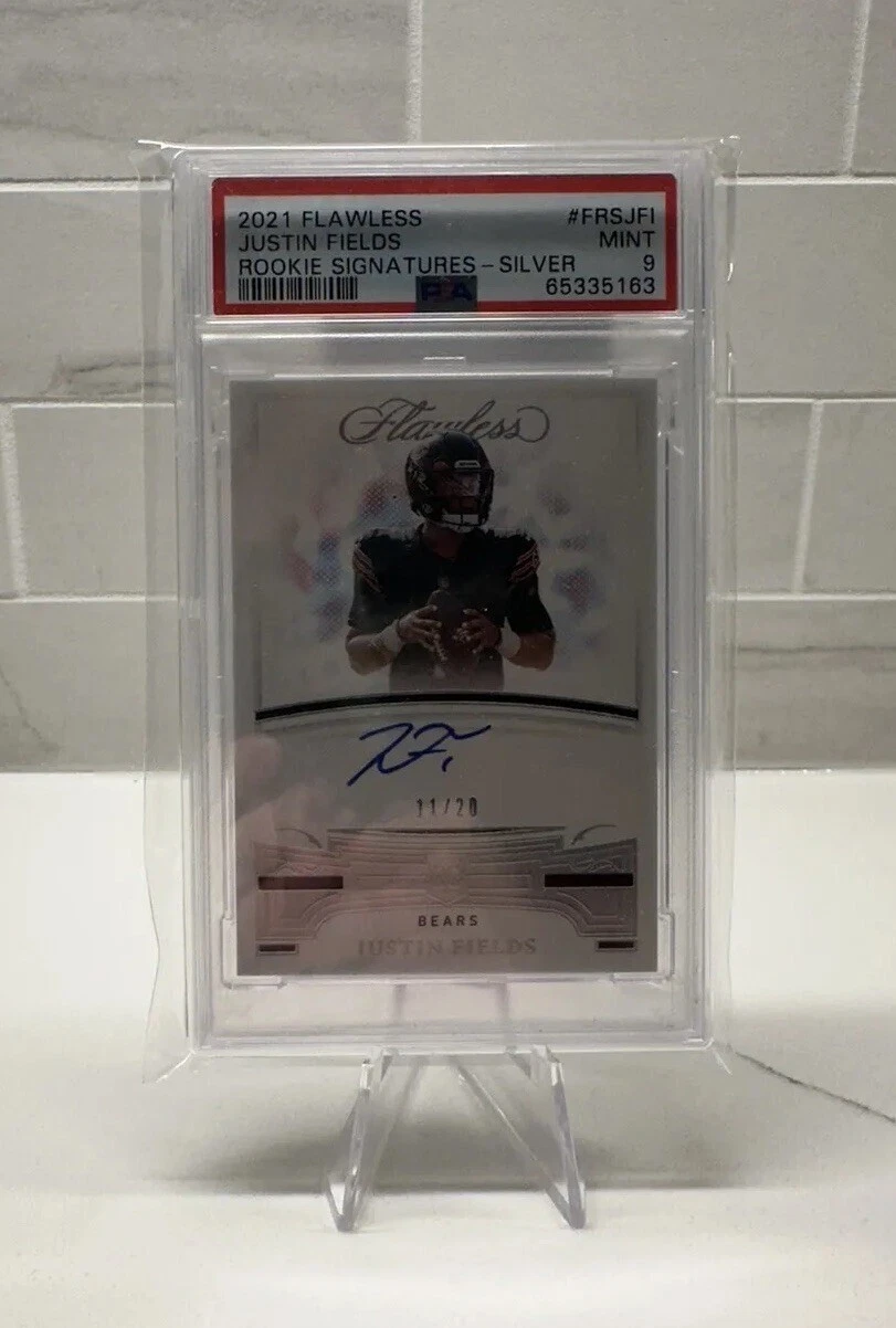 Justin Fields Panini Flawless Flawless Rookie Signatures #FRSJFI Silver