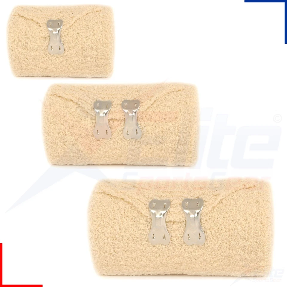QUALICARE PRODUCTS Crepe Bandages Light Support Dressing First Aid Compression Strapping 4.5m