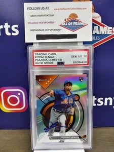 2023 KODAI SENGA TOPPS FINEST REFRACTOR #74 ROOKIE SIGNED PSA 10 AUTO