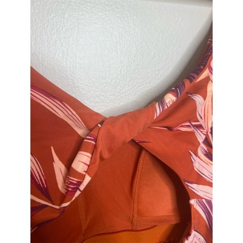 Palisades Beach Club Women Plus Size 18W One Piece Swimsuit Tropical Palm Print - Picture 7 of 10