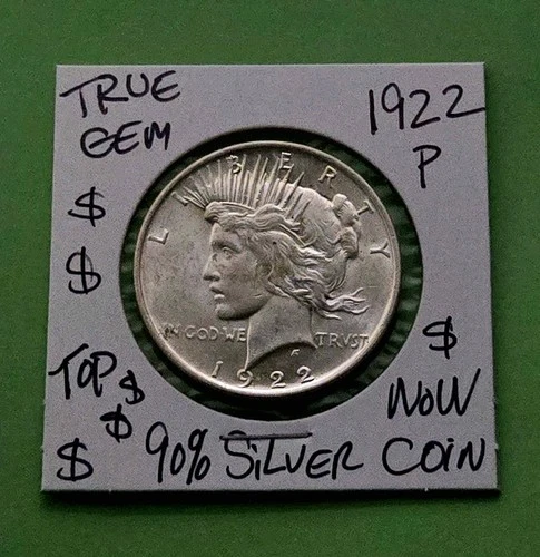 1922 P Peace Silver Dollar CHOICE GEM Brilliant Ultra Rare BU Grade Silver Coin