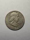 ½ Half Dollar Franklin Silver Coin 1954 Denver Mint 50C KM#199 — photo 1