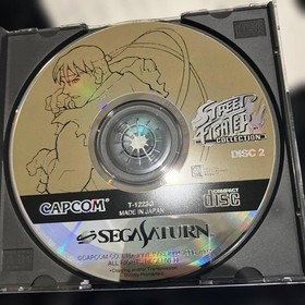Sega Saturn Street Fighter Collection Rare Include Postcard Obi Mint