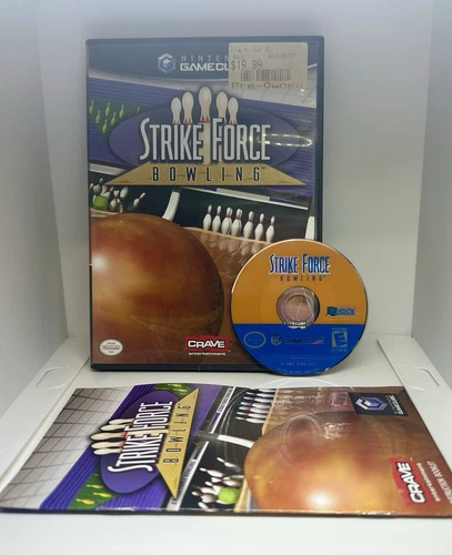 Strike Force Bowling (Nintendo GameCube, 2005) CIB Complete w/ Manual